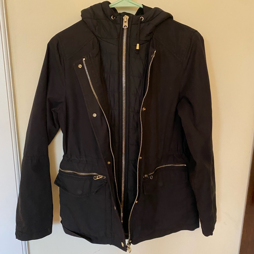 Topshop Zip Up Jacket with Hood